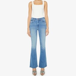 MOTHER Weekender Flare Jean in Layover Wash
